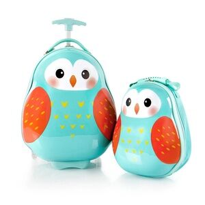 New TRAVEL TOTS KIDS LUGGAGE & BACKPACK SET - OWL